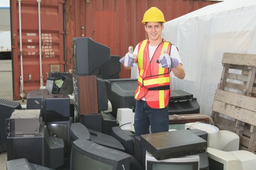 Reliable waste removal team at a Greenwich business