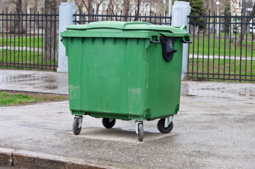 Eco-friendly waste management equipment in use